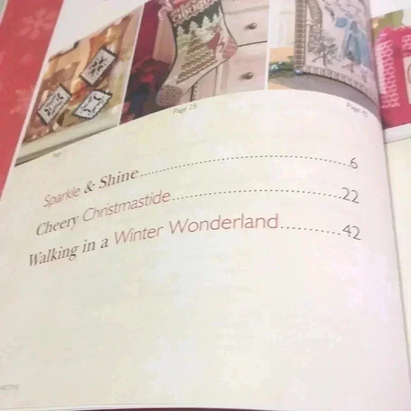 A cross stitch Christmas joyful tidings hard back book - Picture 4 of 8